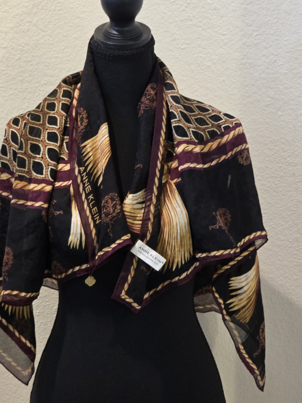 Anne Klein for Collection XII silk scarf